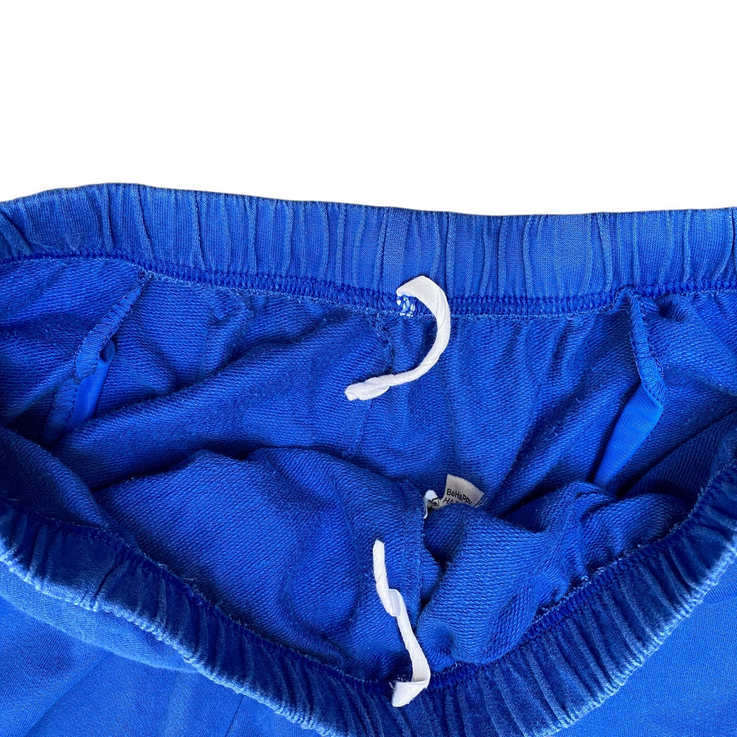 Triumph Jogger Pants Fits as Womens 26" Waist Blue Gym Drawstring Tapered Leg