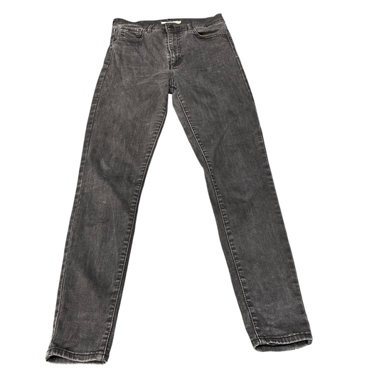 Levi's Jeans Womens 28" Waist Grey Premium Mile High Super Stretch Skinny Leg