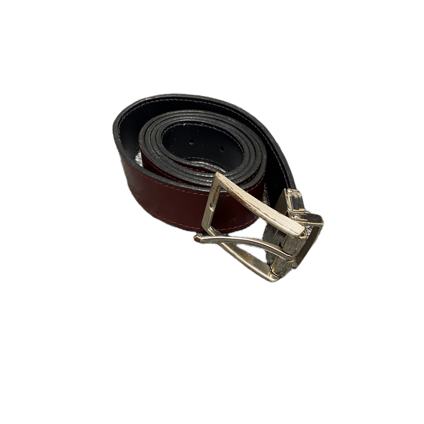 Dooney & Bourke Waist Belt Mens Brown Leather Removable Pin Buckle 46.5 inches