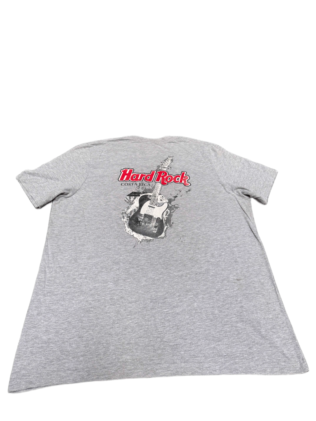 Costa Rica T-Shirt Fits as Men XL Grey Graphic Print Short Sleeve Crew Neck