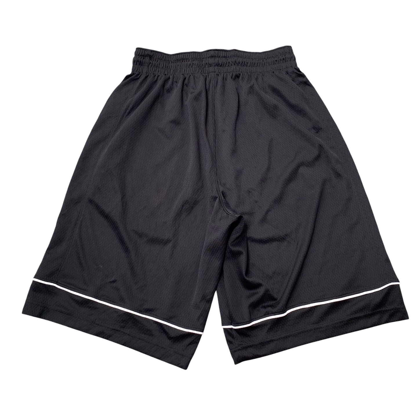 Nike Running Shorts Small Black Swoosh Logo Elastic Waist Running Athletic Fit