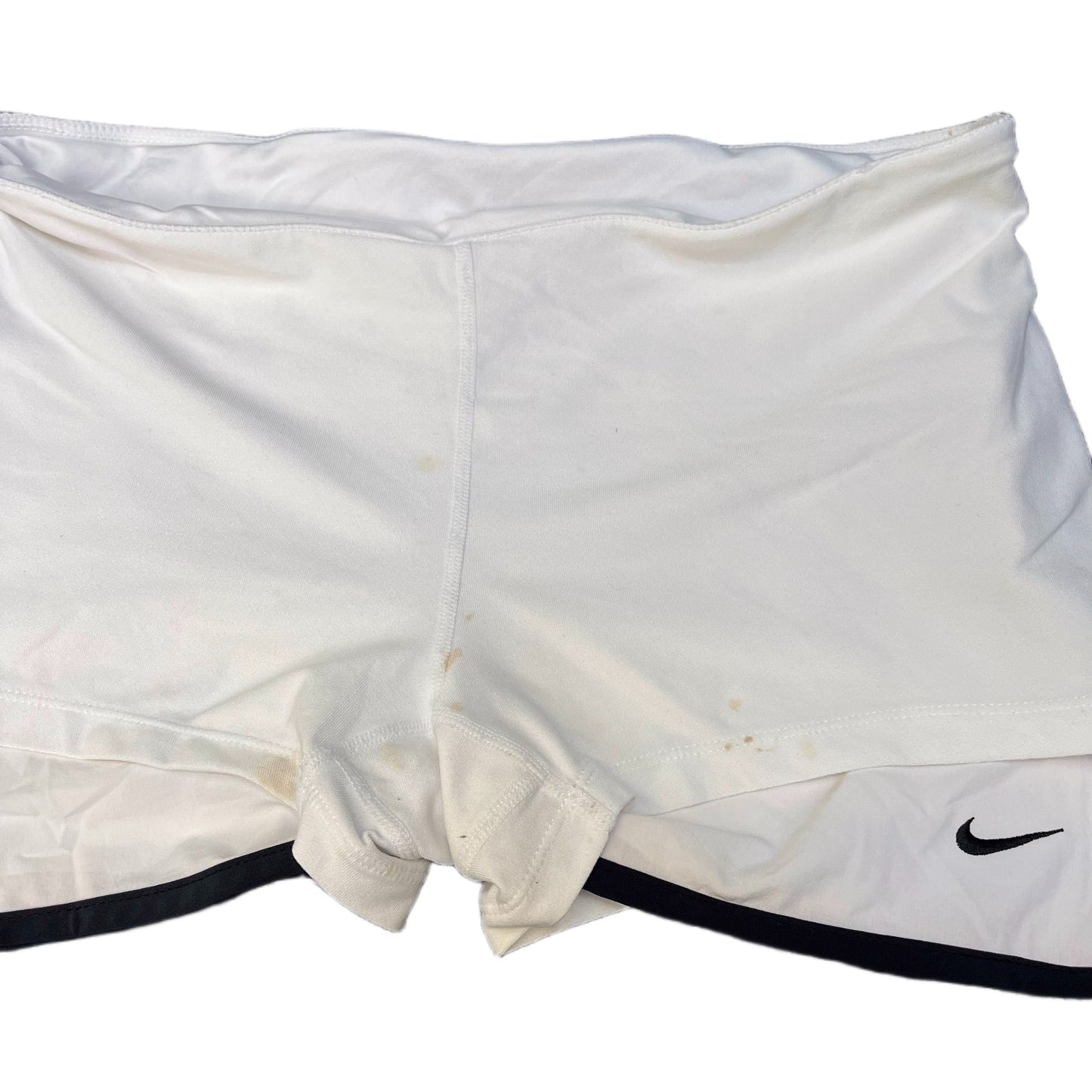 Nike Dri-FIT Running Sprinter Shorts Fits as Womens M 30" Waist White Pull On