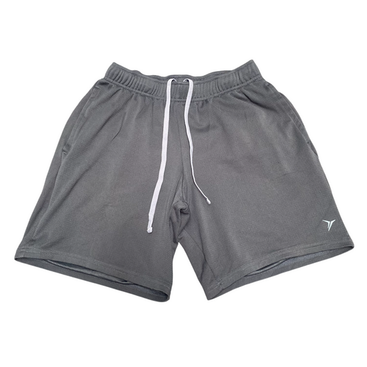 Old Navy Active Running Shorts 26W Grey Elastic Waist Drawstring Athletic Fit