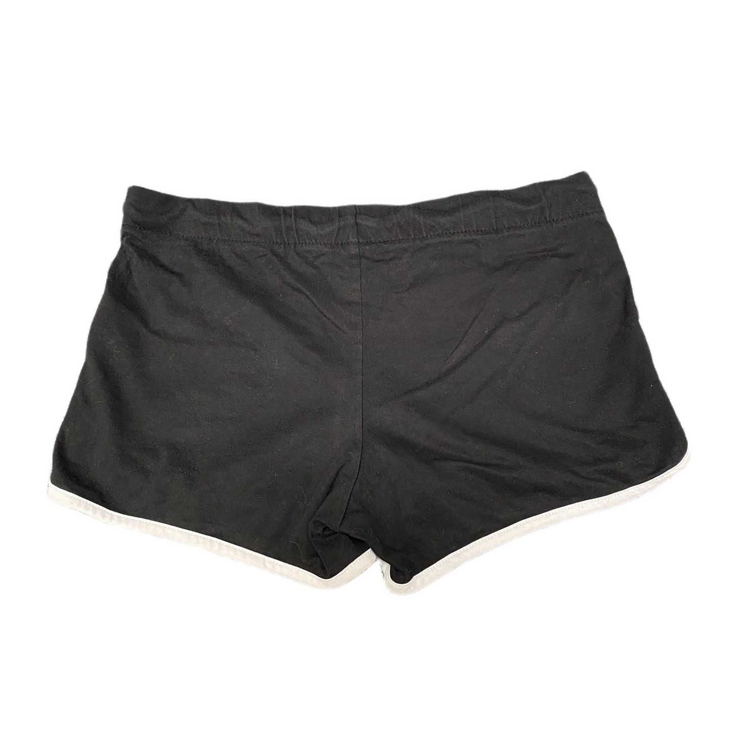 Running Sprinter Shorts Womens XL 32" Waist Black Gym Athletic Fit Dolphin Hem