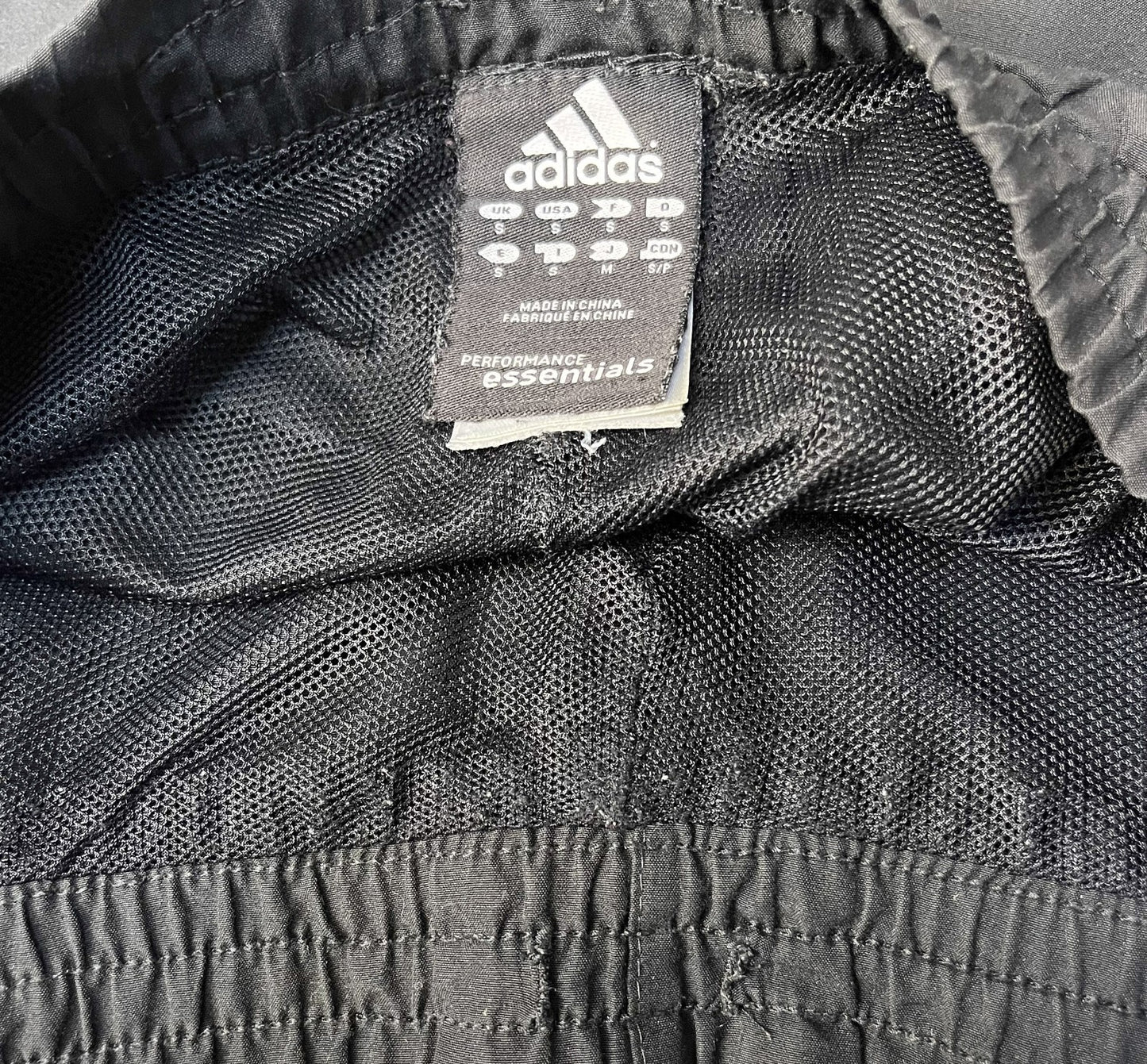 Adidas Running Shorts Mens S 32" Waist Black 3-Stripes Performance Essentials