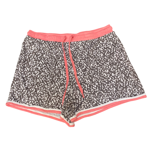 Pajama Shorts Womens Medium Multicoloured Cheetah Print Drawstring Elastic Waist