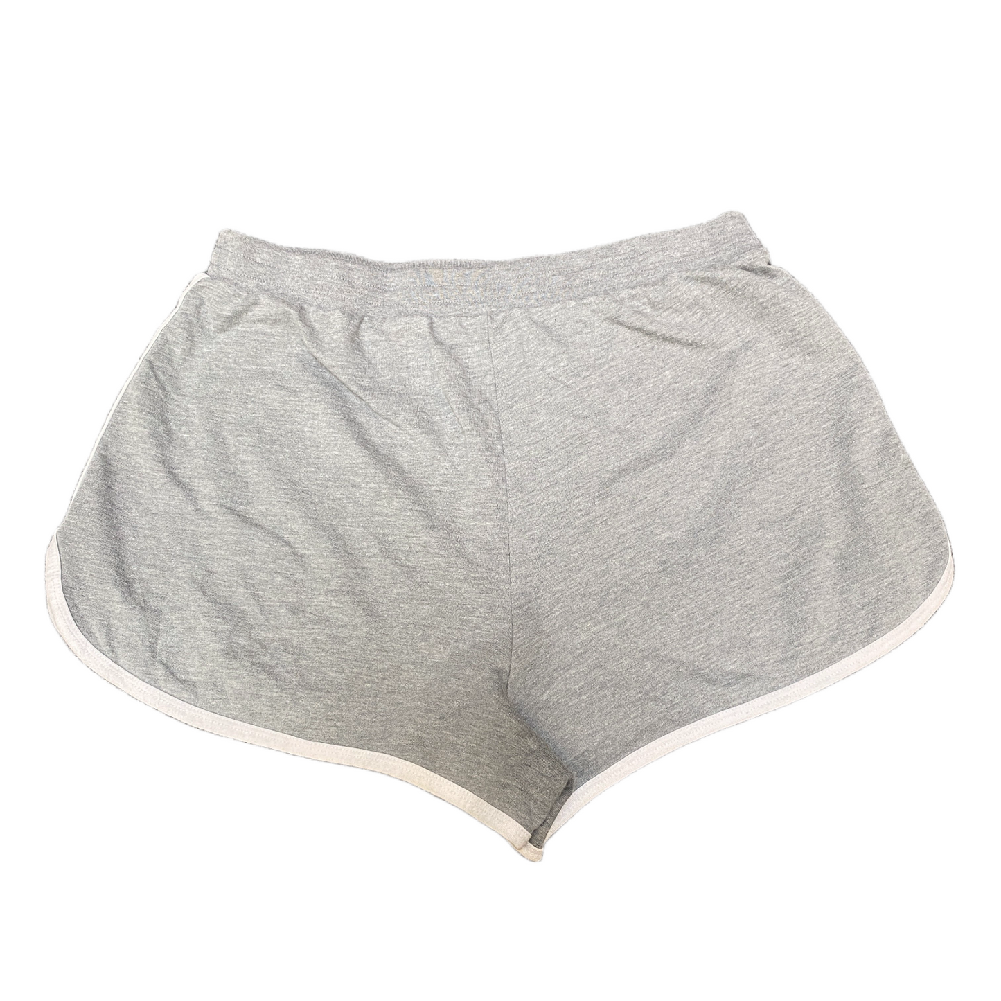 Running Sprinter Shorts Womens L 29" Waist  Grey Gym Athletic Fit Dolphin Hem
