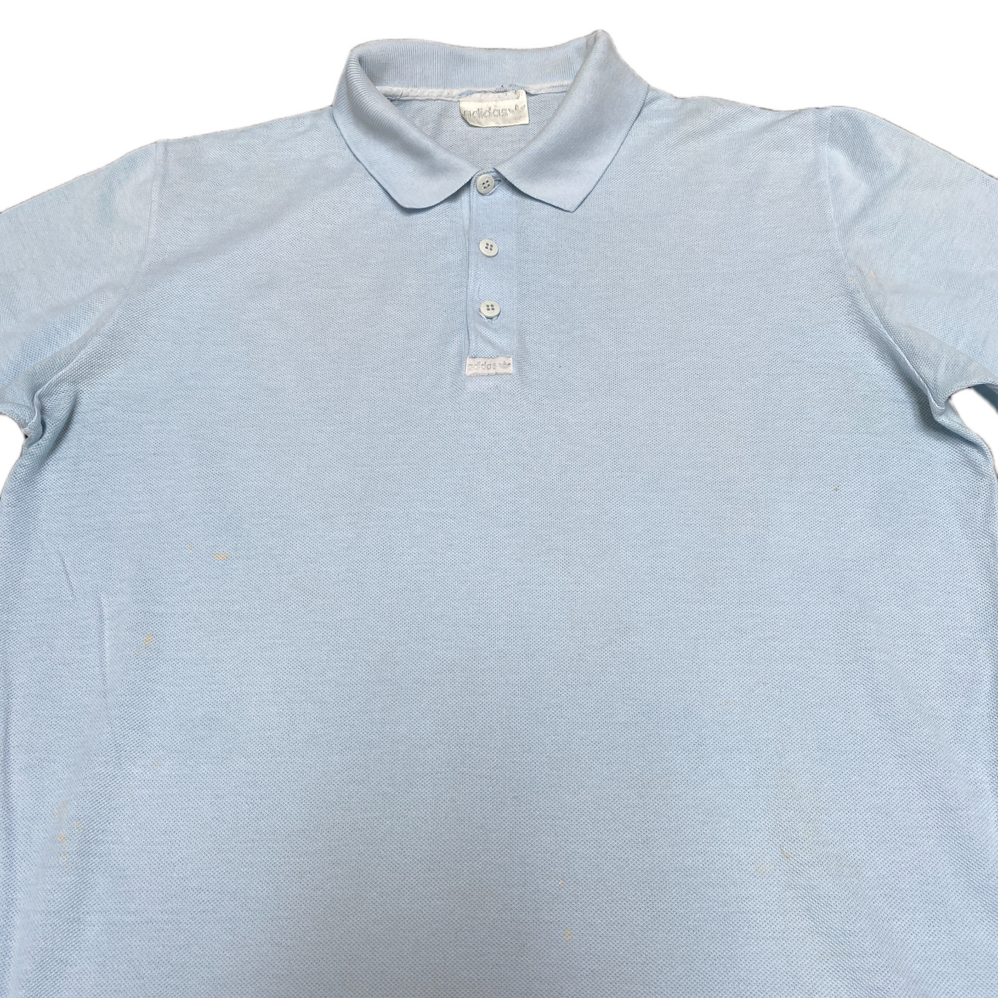 Adidas Polo Shirt Mens M Blue Golf Performance High Low Slit Collared Popover