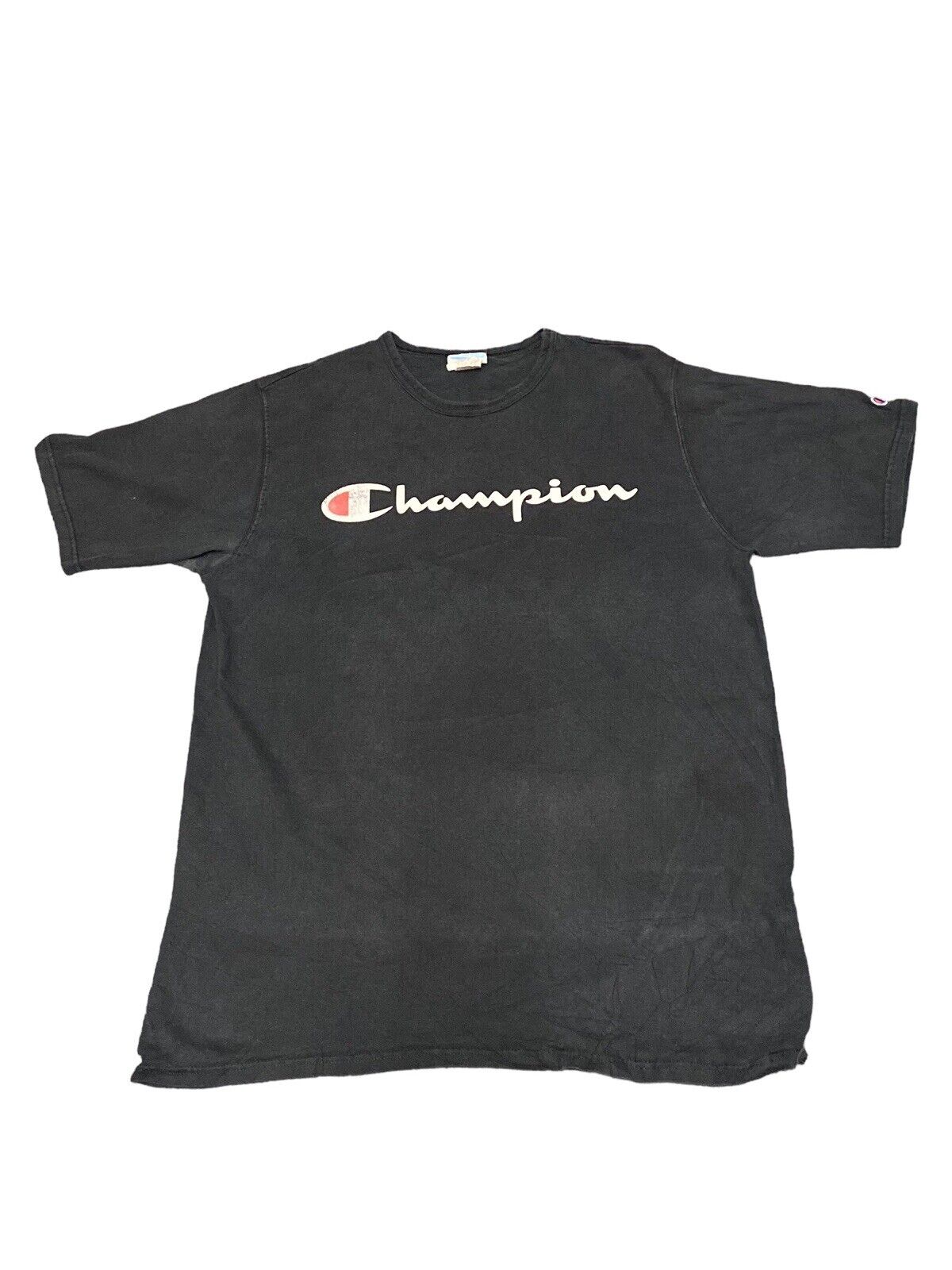 Champion T-Shirt Black Mens M Logo