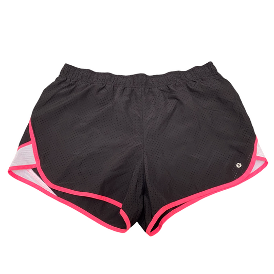 Running Sprinter Shorts Womens Large Black Athletic Performance Moisture Wicking