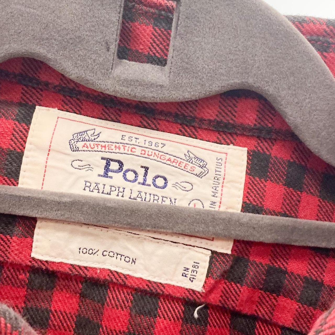 Ralph Lauren Shirt Red Check Men’s L