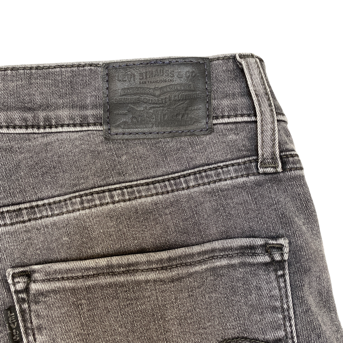 Levi's Jeans Womens 29" Waist Grey Denim 720 High Rise Super Stretch Skinny Leg