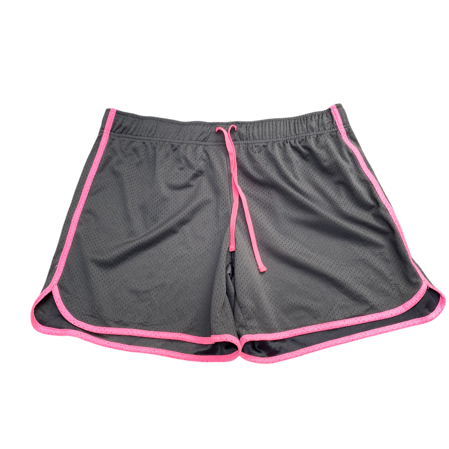 Running Sprinter Shorts Womens XL Black Mesh Elastic Waist Drawstring Athletic