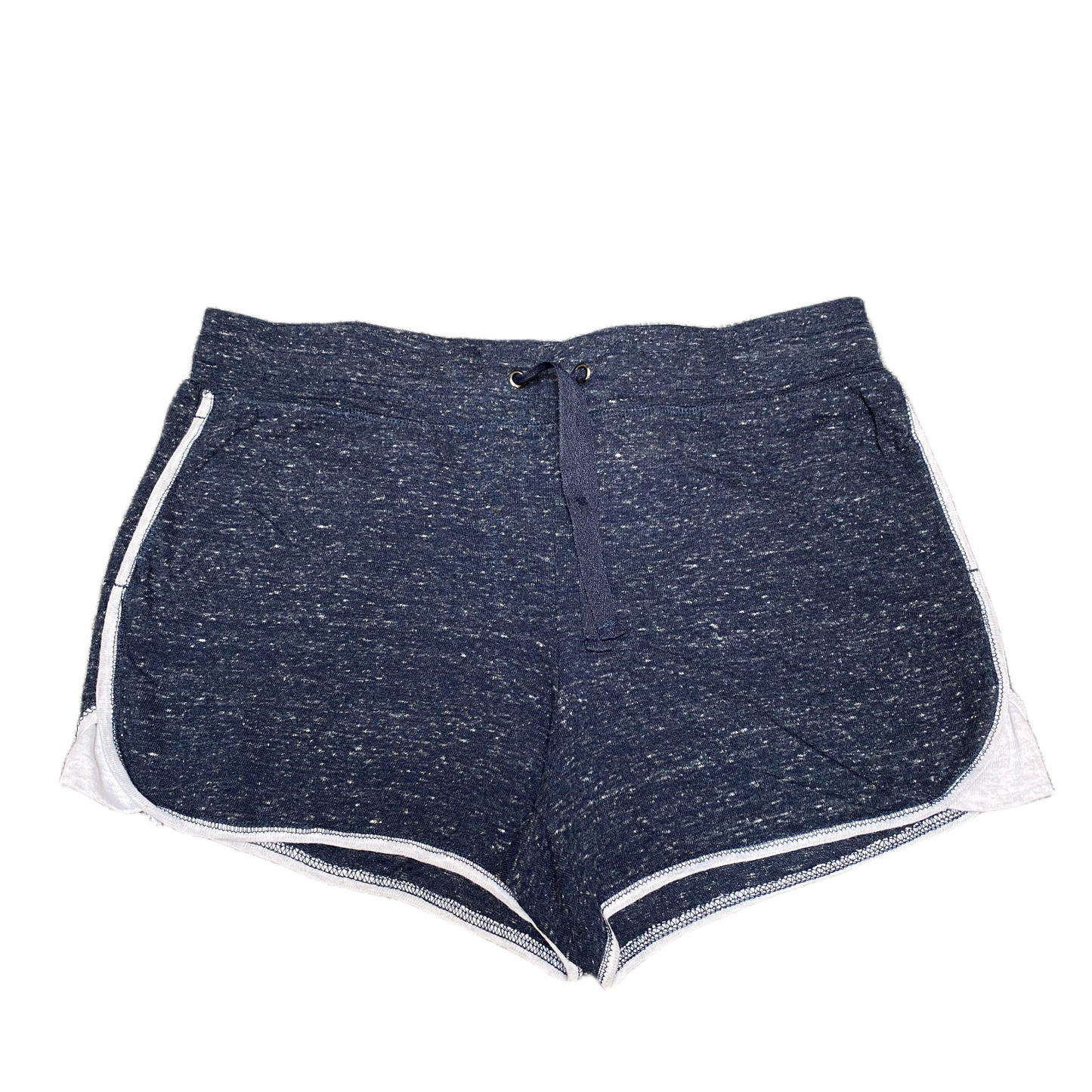 Running Sprinter Shorts Women XL 34" Waist Navy Athletic Gym Workout Dolphin Hem