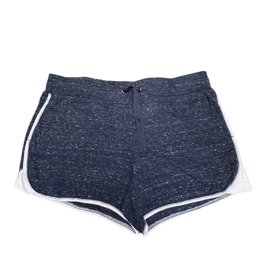 Running Sprinter Shorts Women XL 34" Waist Navy Athletic Gym Workout Dolphin Hem