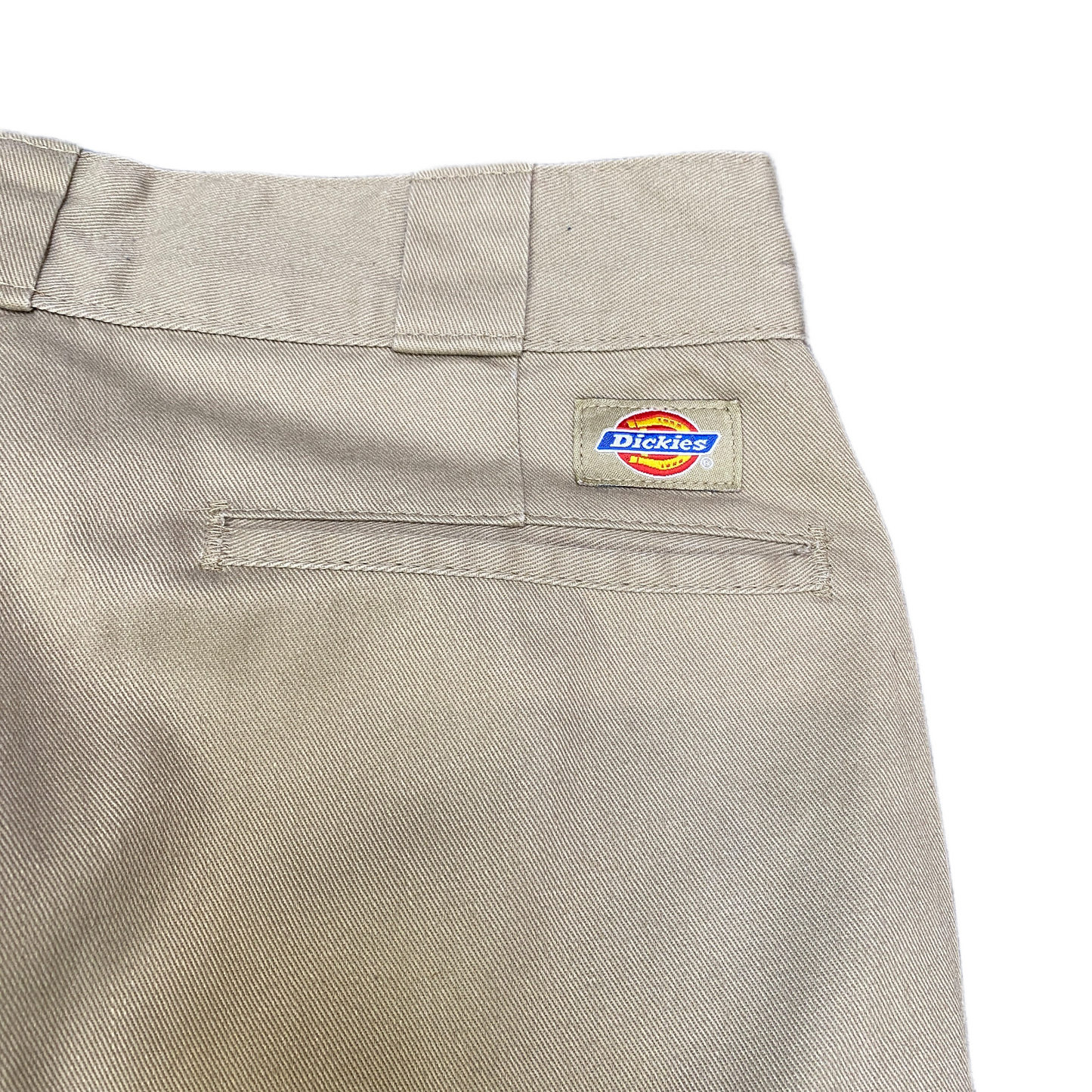 Dickies Chino Pants Fits as Women 30" Waist Beige Low Rise Straight Leg Trousers