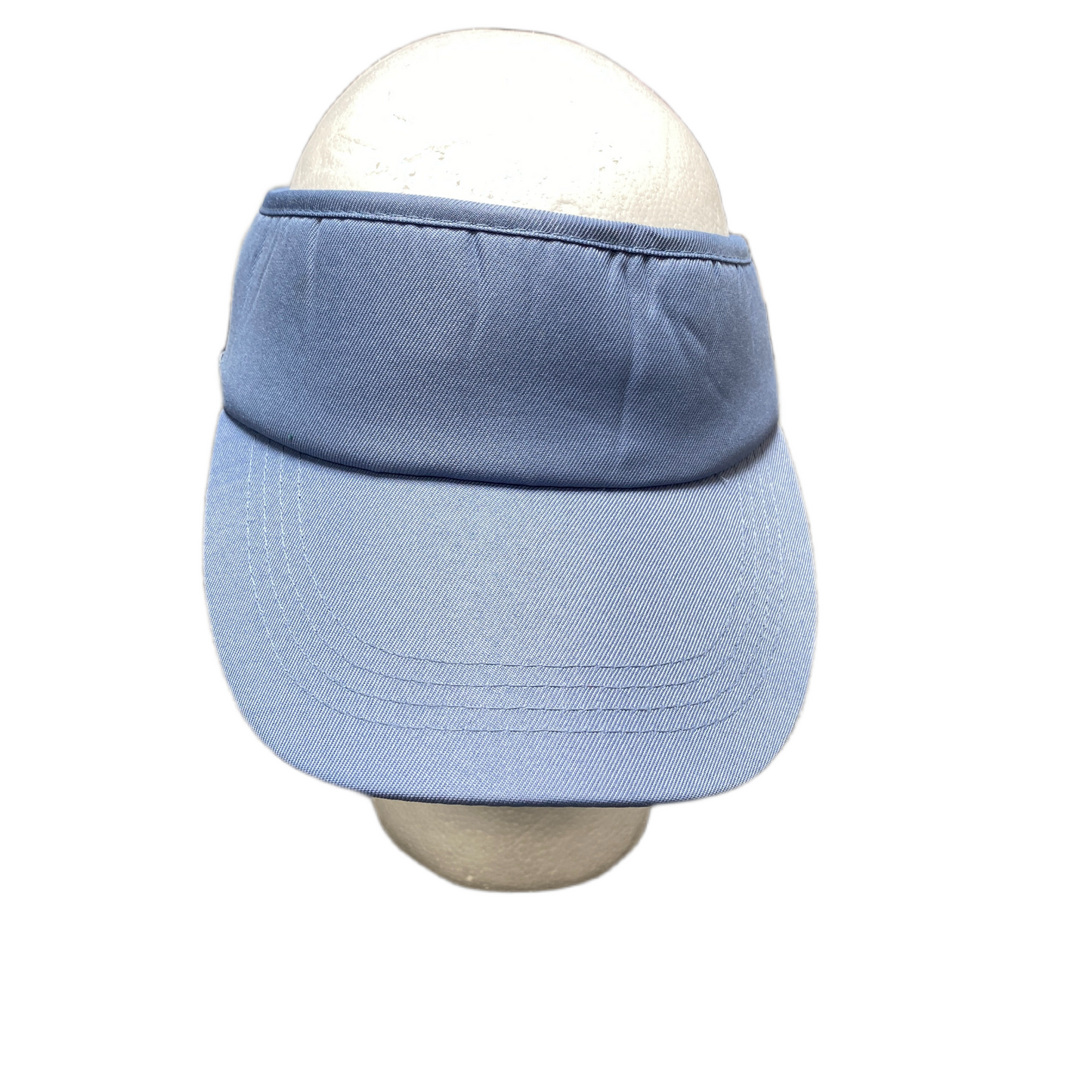 Unisex Adults Golf Sun Visor Hat Blue Polyester Adjustable Curved Brim Outdoor