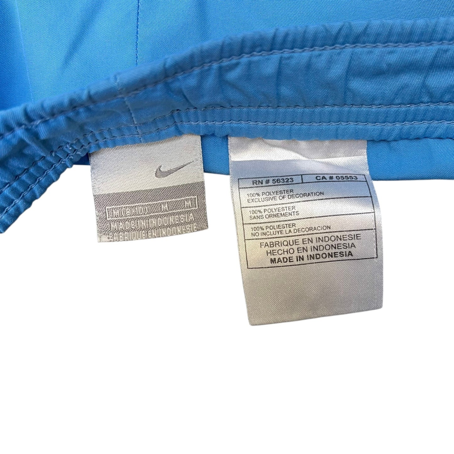 Nike Swim Trunks Board Shorts Fits as Womens 2XL 41" Waist Blue Surf Surfing