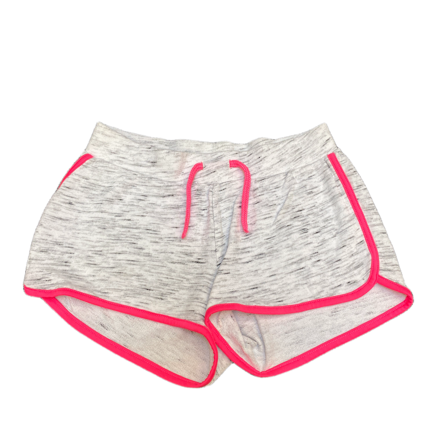 Running Sprinter Shorts Womens S 24" Waist Grey Athletic Gym Workout Dolphin Hem