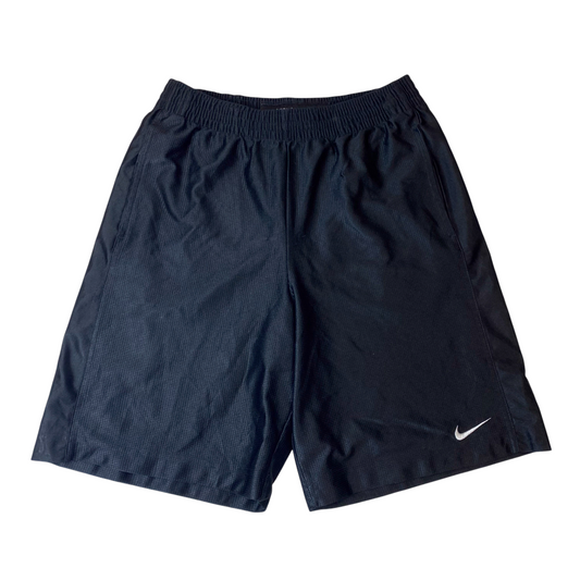 Nike Athletic Shorts Mens M Blue Embroidered Swoosh Logo Elasticband Outdoor