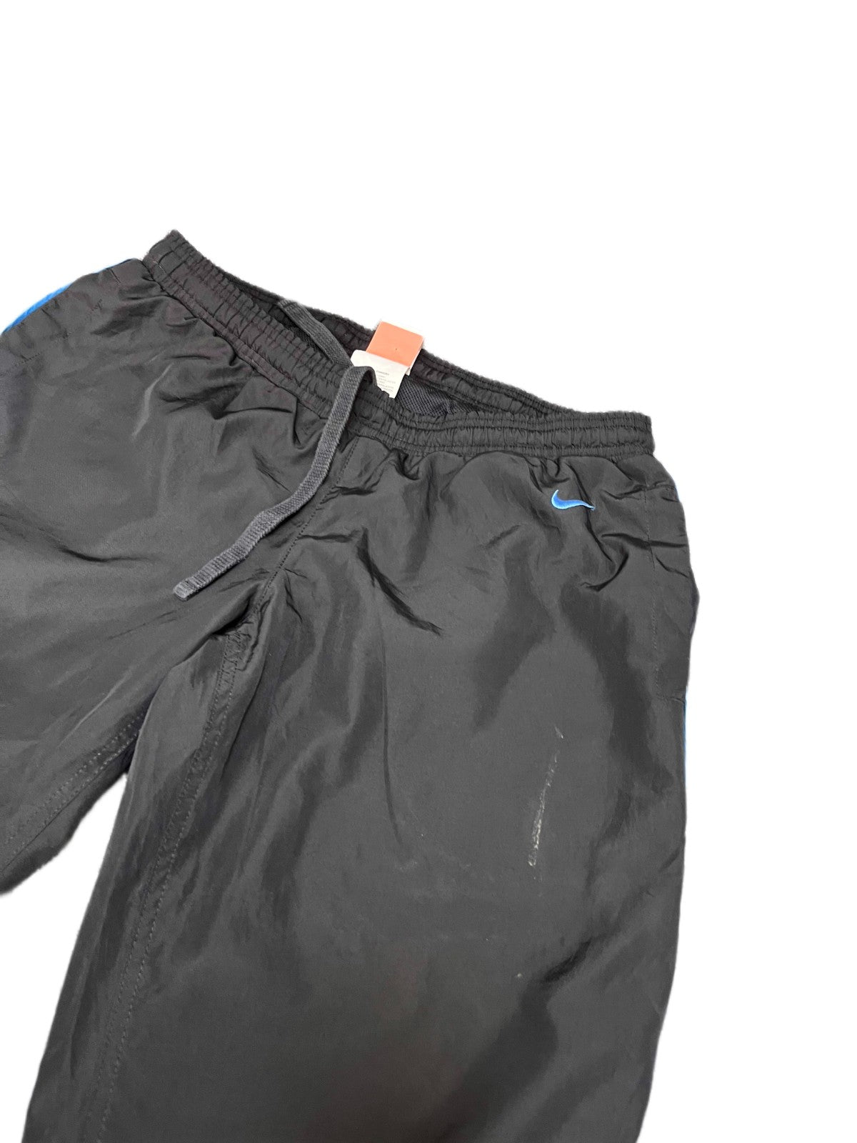 Vtg Nike The Athletic Dept Athletic Shorts Mens M 31" Waist Black Blue Stripe