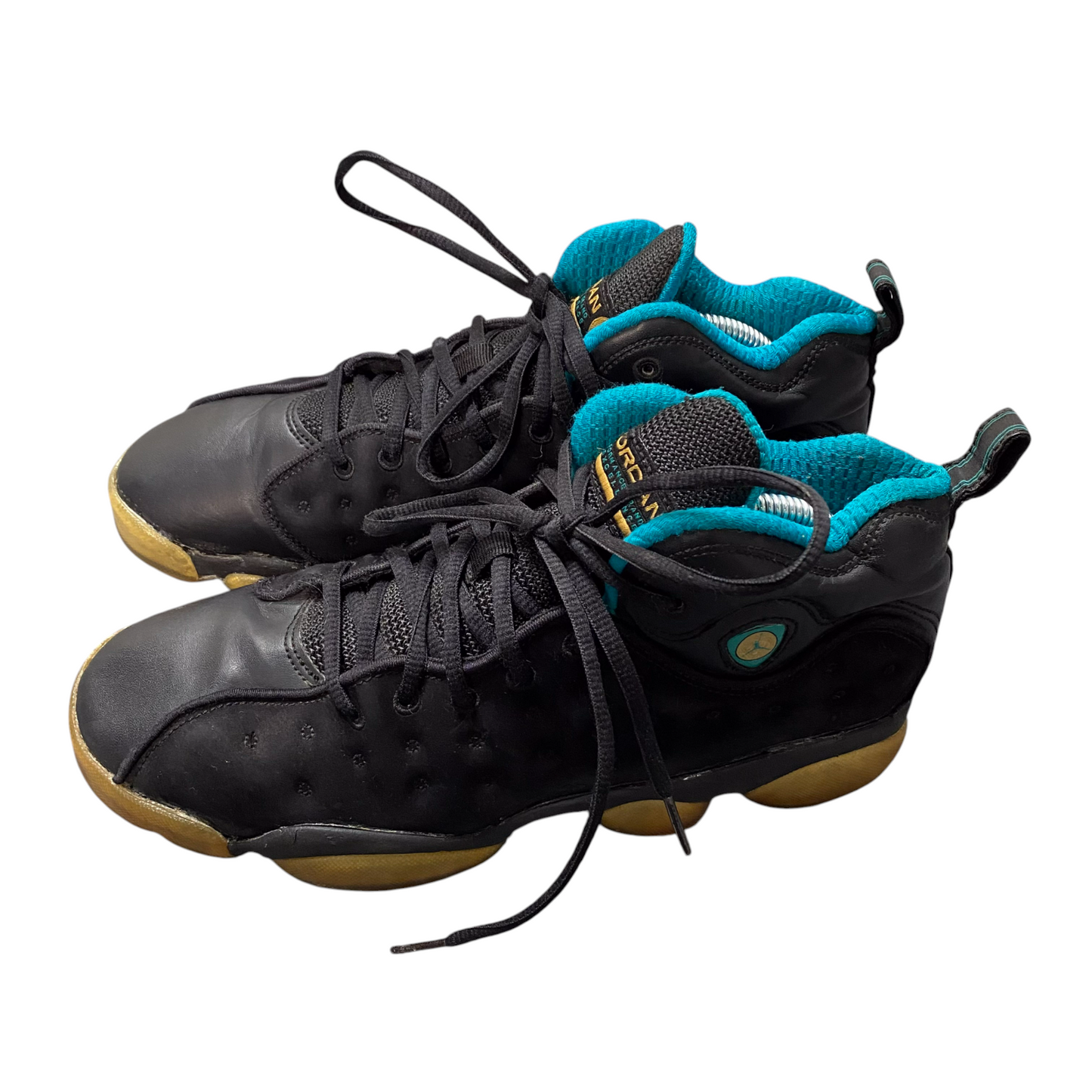 Air Jordan Jumpman Team Pro II Youth Trainers 7.5 Black Athletic Logo 874749-003