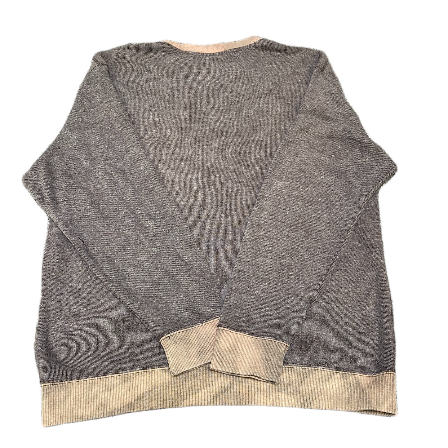 Vintage Gianni Valentino Sweatshirt Mens M Grey Long Sleeve Crew Neck Pullover