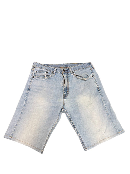 Levi's 550 Jean Shorts Fits as Mens M 32" Waist Blue Denim Light Wash Red Tab