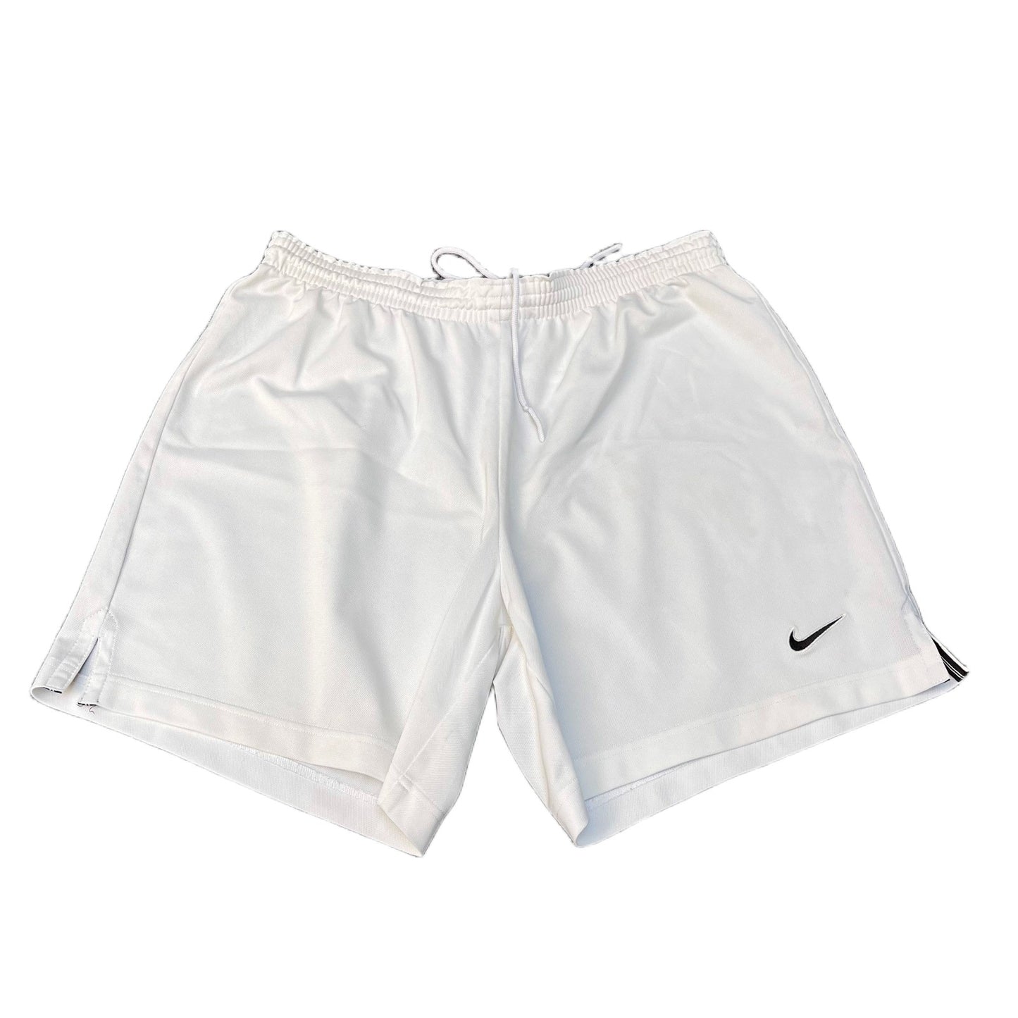 Nike Dri-FIT Soccer Shorts Mens Large 33" Waist White Gym Training Drawstring
