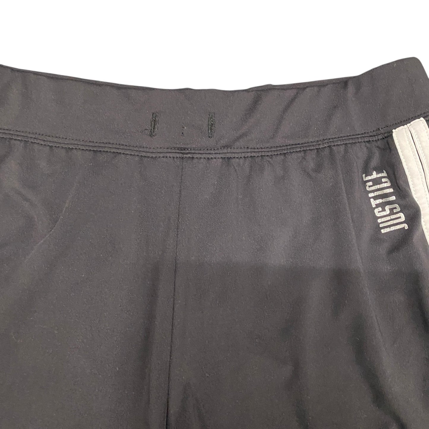 Athletic Shorts Womens Small 24" Waist Black Dolphin Hem Elastic Waist Pull On