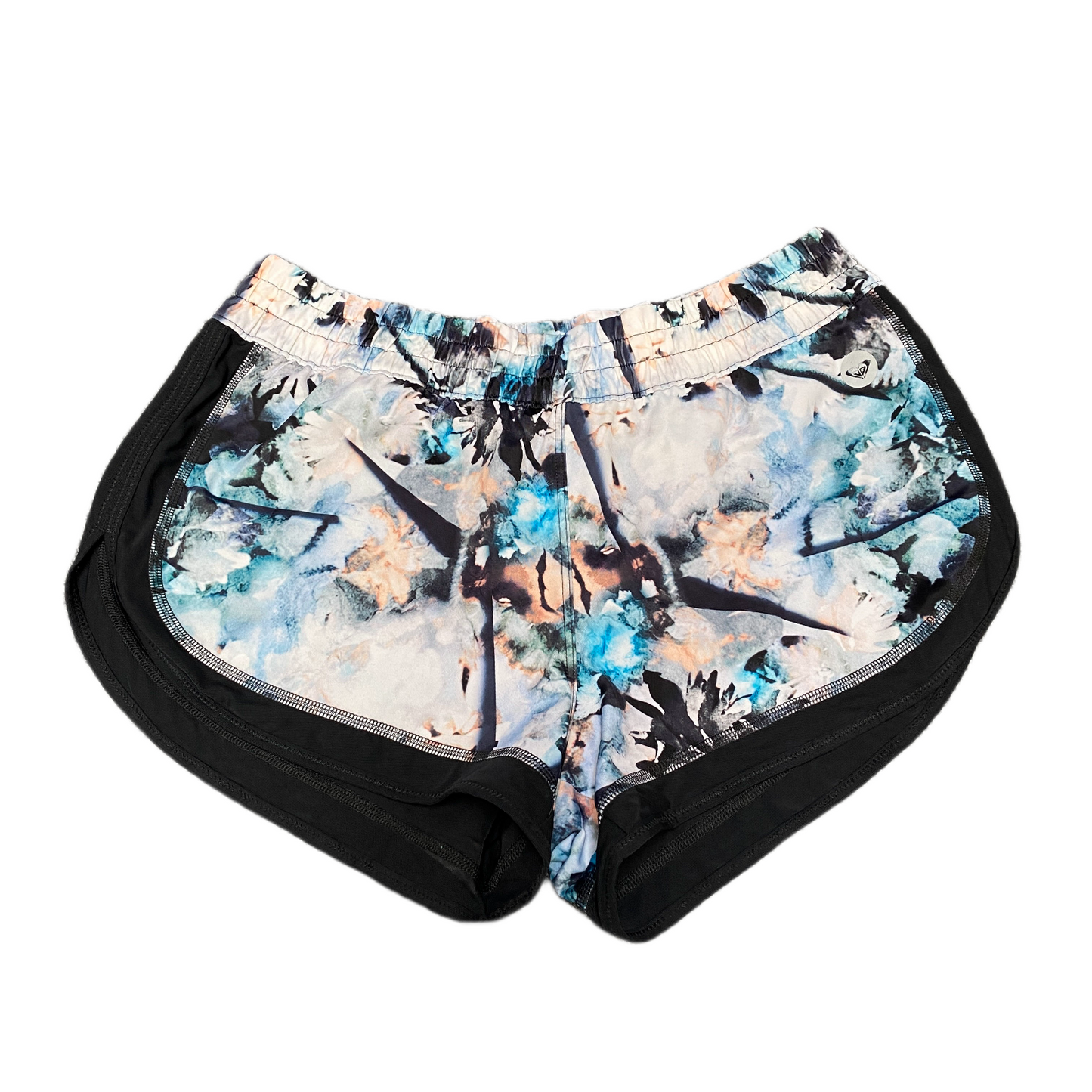 Running Sprinter Shorts Womens M 28" Waist Multicolor Tie Dye Gym Dolphin Hem