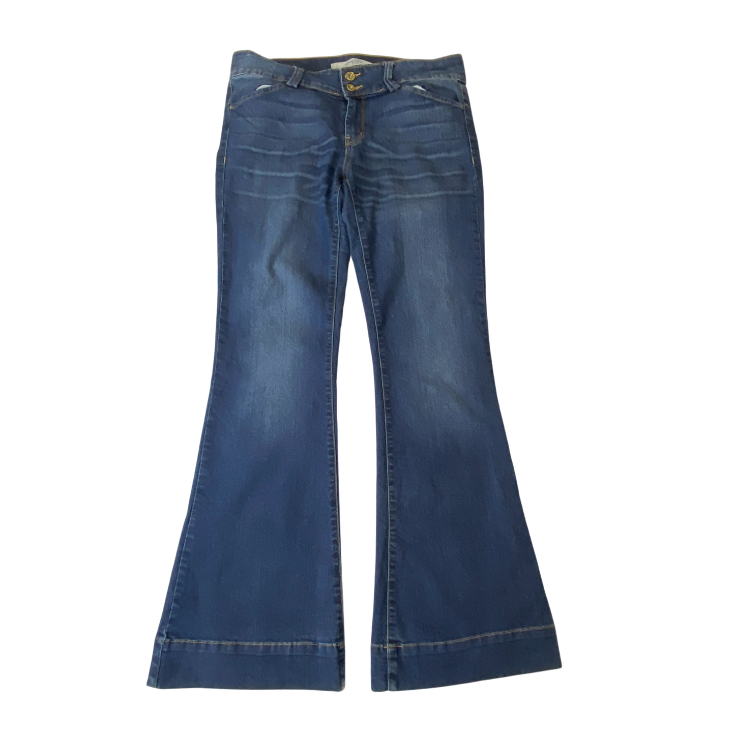 Charlotte Russe Jeans Womens XL W33 L31 Blue Denim Wide Leg Pockets Outdoor