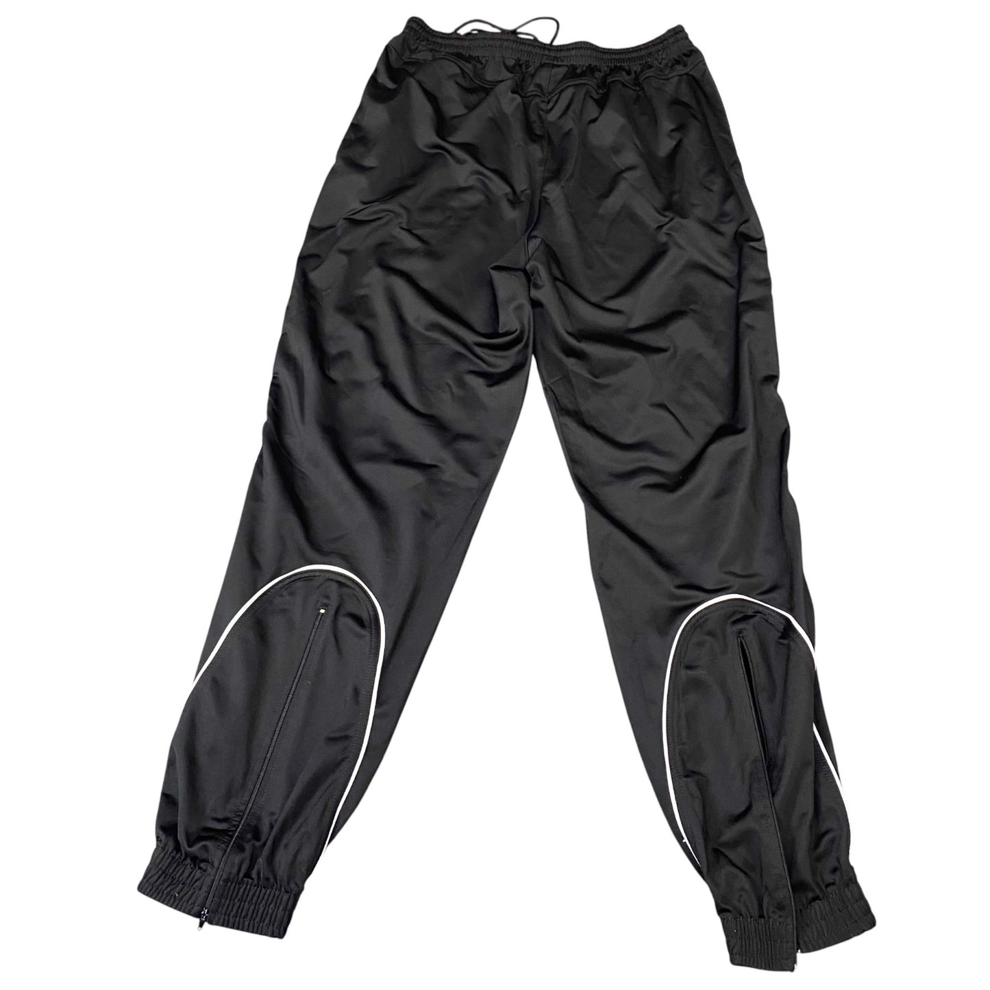 Saller Soccer Apparel Training Pants Mens XL Black Drawstring Waist Ankle Zip