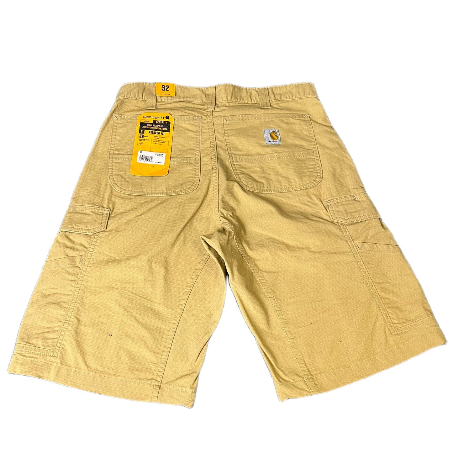 Carhartt Force Ripstop Cargo Work Shorts Fits as Men M 32" Waist Tan Relaxed Fit