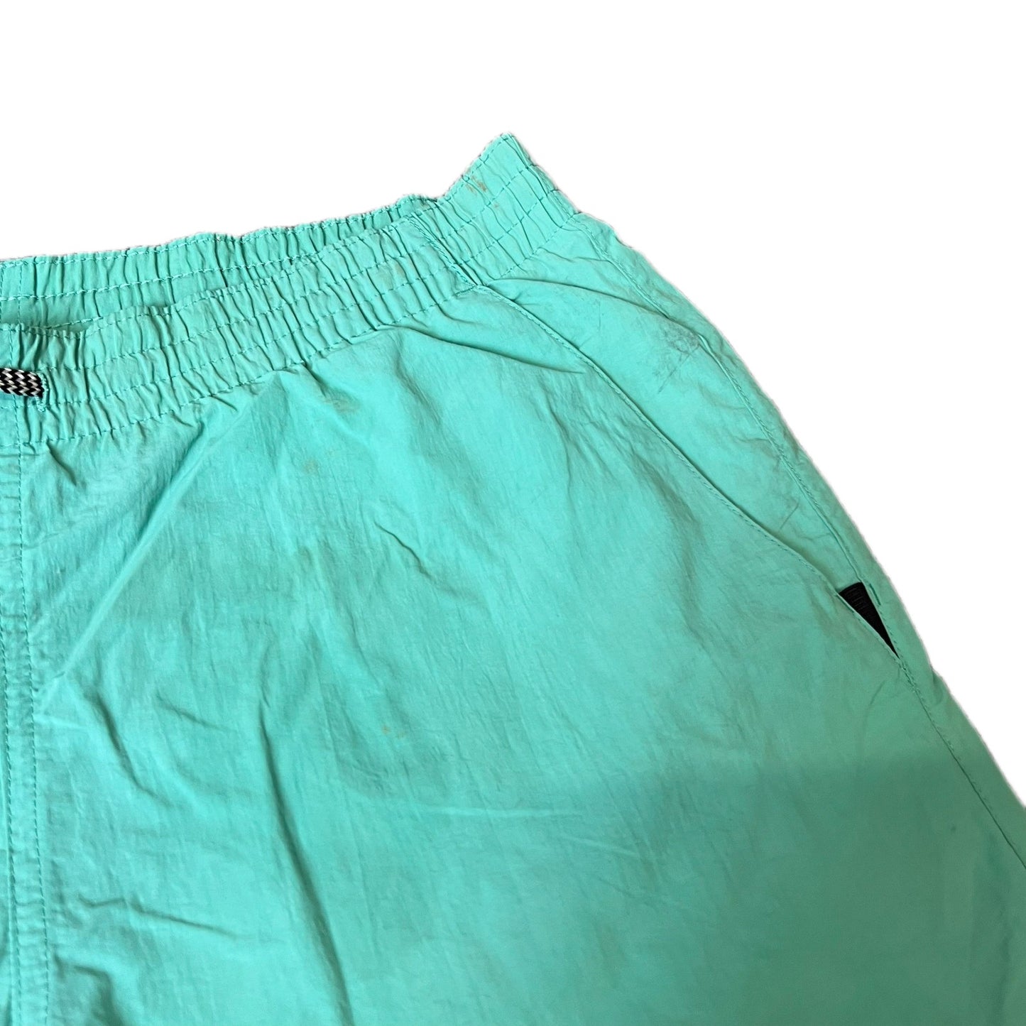 Nike Swim Board Shorts Fits as Mens Medium 32" Waist Green Mesh Lined Drawstring