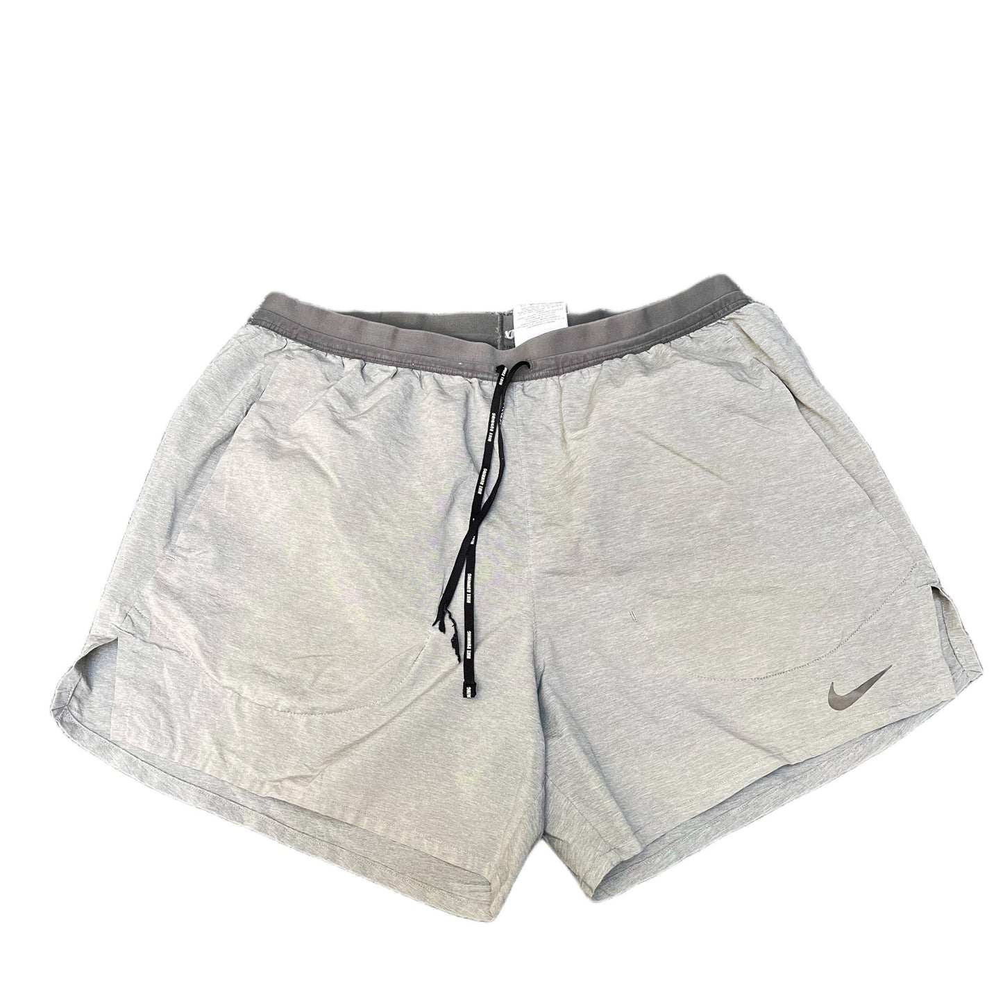 Nike Dri Fit Running Shorts Fits as Mens Small 29" Waist Grey Workout Drawstring