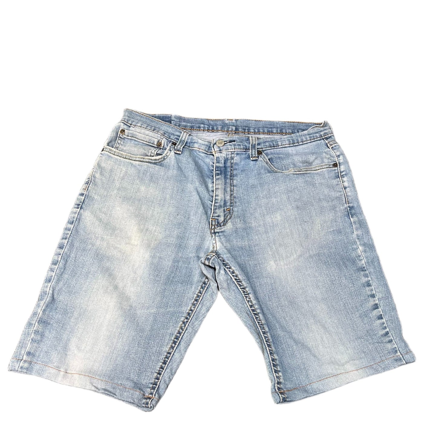 Levi's 541 Jean Shorts Fits as Mens L 34" Waist Blue Denim Athletic Fit Red Tab