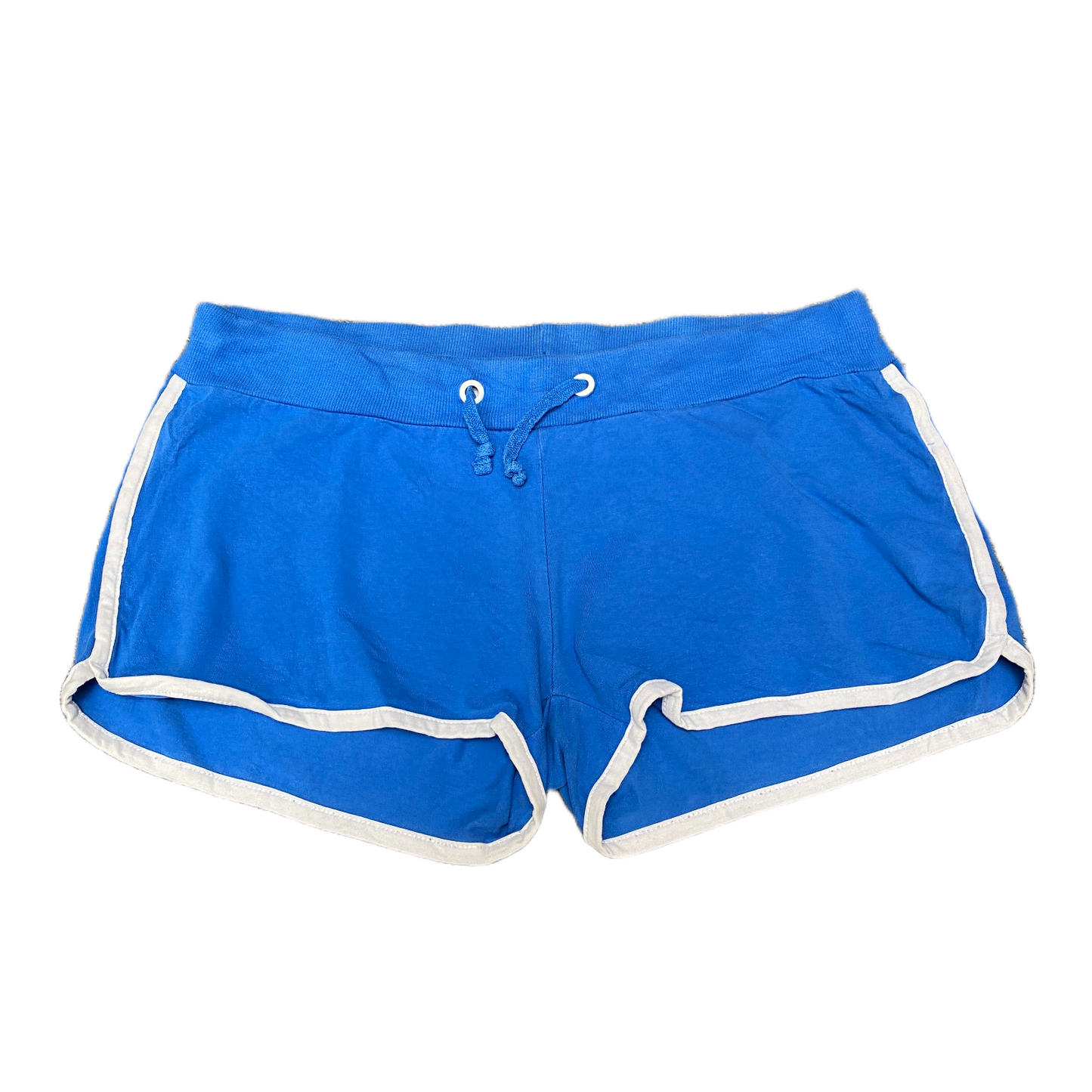 Running Sprinter Shorts Girls Large 35" Waist Blue Gym Athletic Fit Dolphin Hem