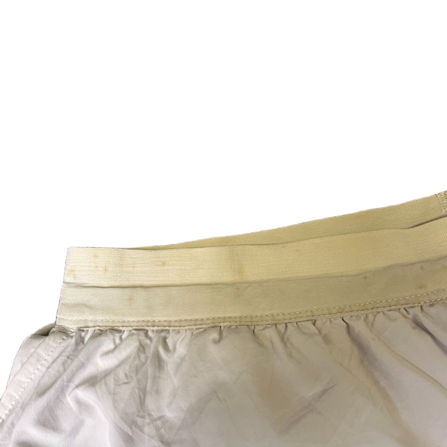 Nike Dri-FIT Running Shorts Fits as Men XS 27" Waist White Mesh Lined Drawstring