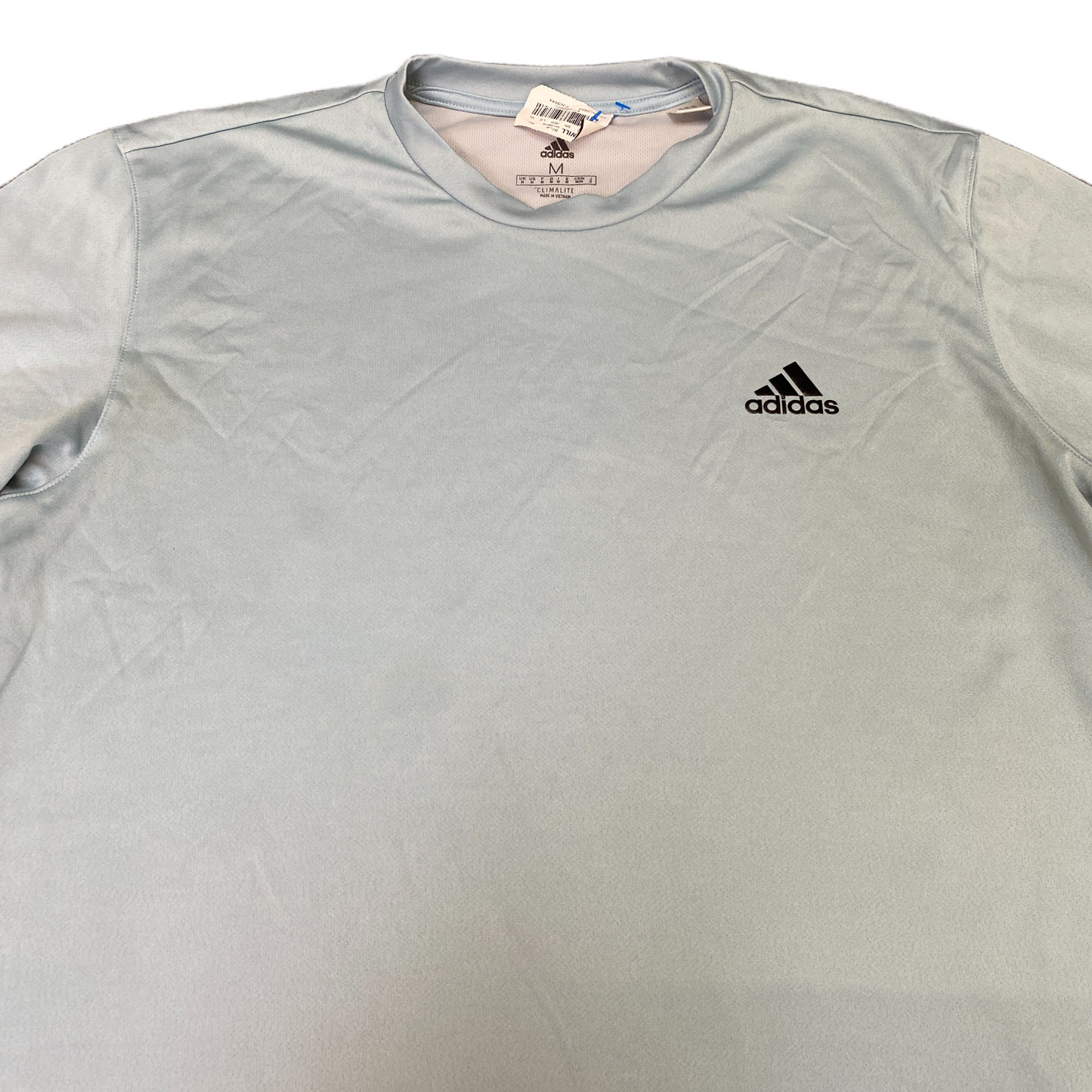 Adidas Workout Essentials Base T-Shirt Womens M Blue Short Sleeve Pullover Tee