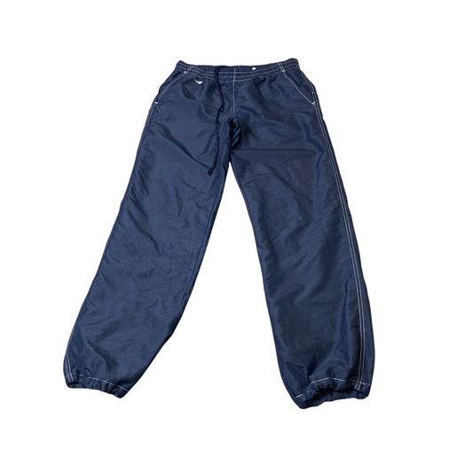 Diadora Joggers Womens M Blue Thermal Lined Drawstring Tapered Fit Track Pants