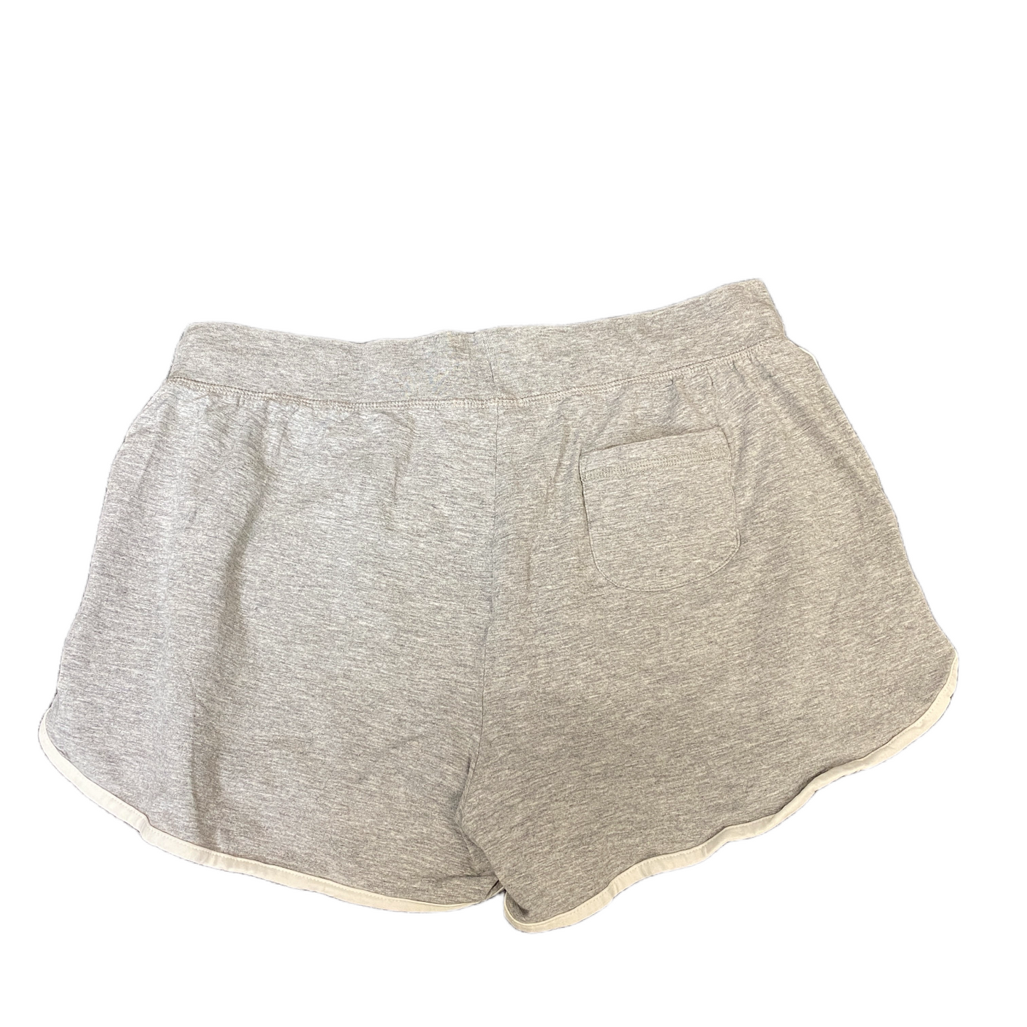 Running Sprinter Shorts Womens L 30" Waist Grey Athletic Gym Workout Dolphin Hem