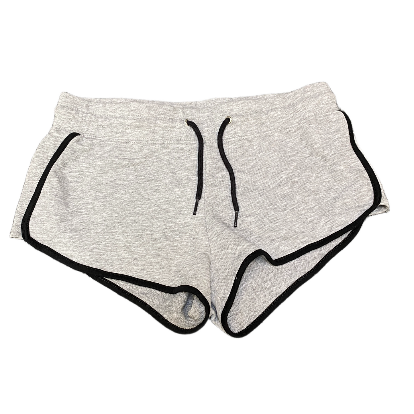 Running Sprinter Shorts Womens XS 29" Waist Grey Stretch Drawstring Dolphin Hem