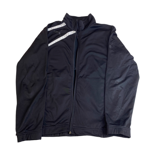 PUMA Track Jacket Mens S Black Waterproof Outdoor Gym Training Full Zipper