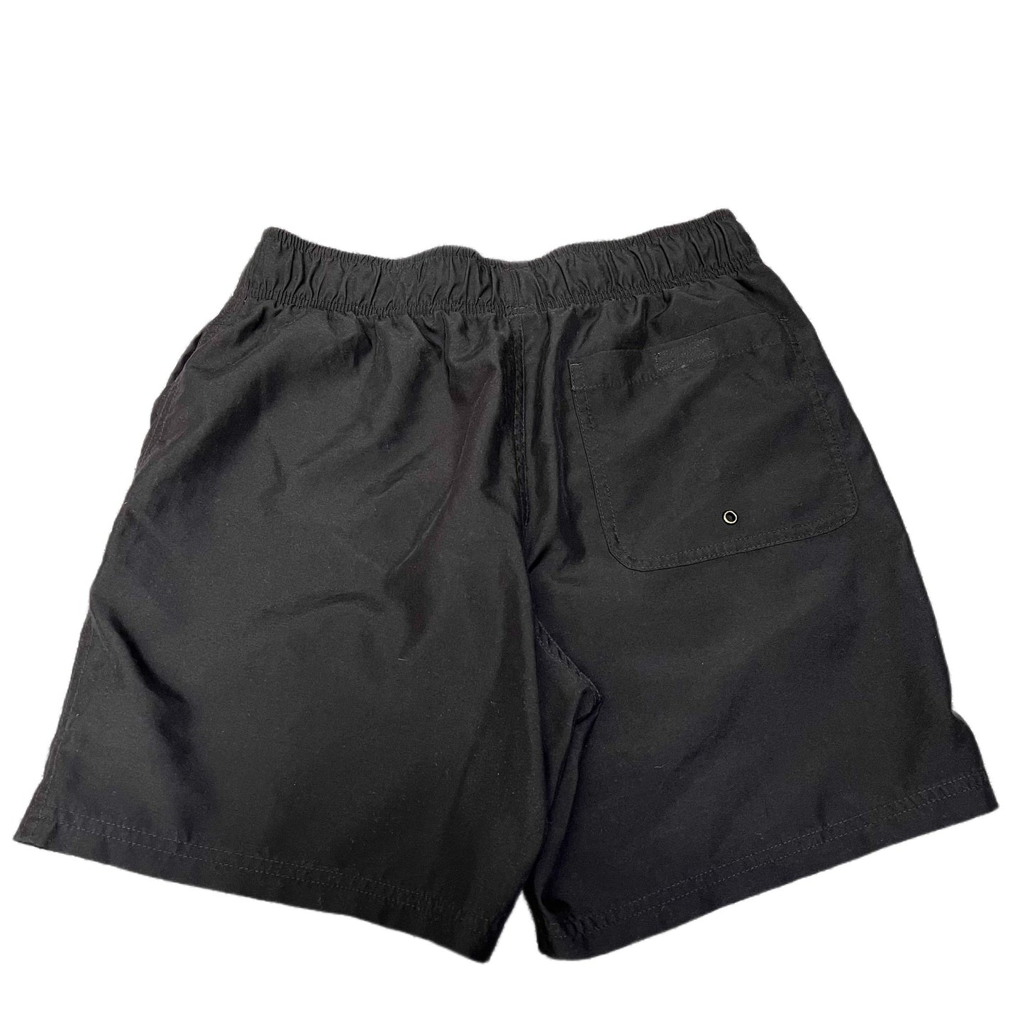 Adidas Swim Trunk Board Shorts Mens Small 27" Waist Black Prime Green Drawstring