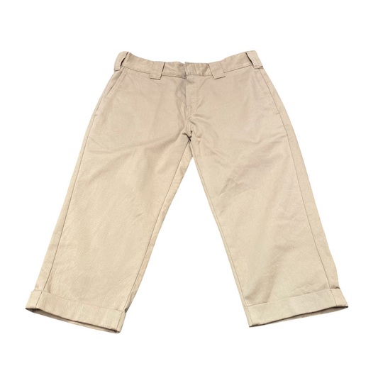 Dickies Trousers Men Medium Beige Straight Fit Slash Pockets Workwear Outdoor