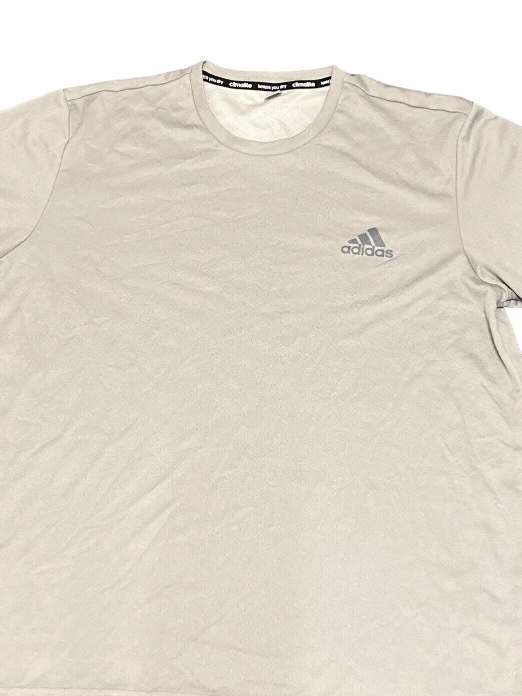 Adidas T-Shirt Grey Mens M Chest Logo