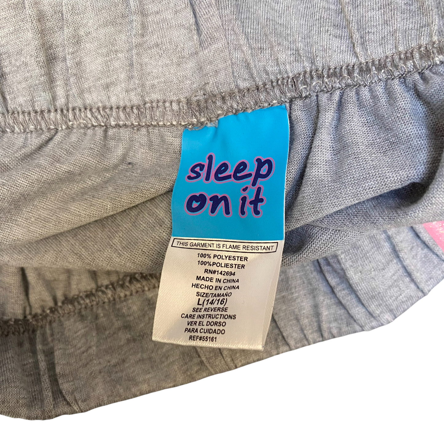 PJ Shorts Girls Large Grey Heather Stretchy Workout Elastic Waist Dolphin Hem