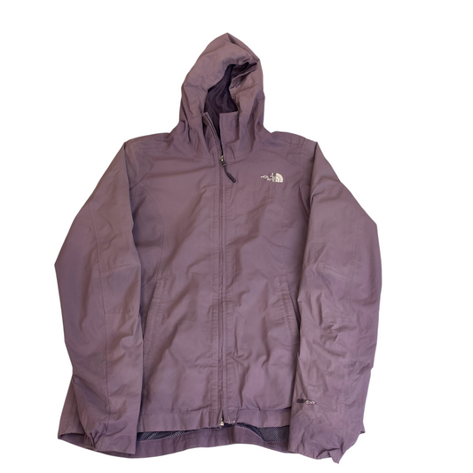 The North Face Quest Jacket Womens XS Purple Mesh Lined Hooded Full Zipper