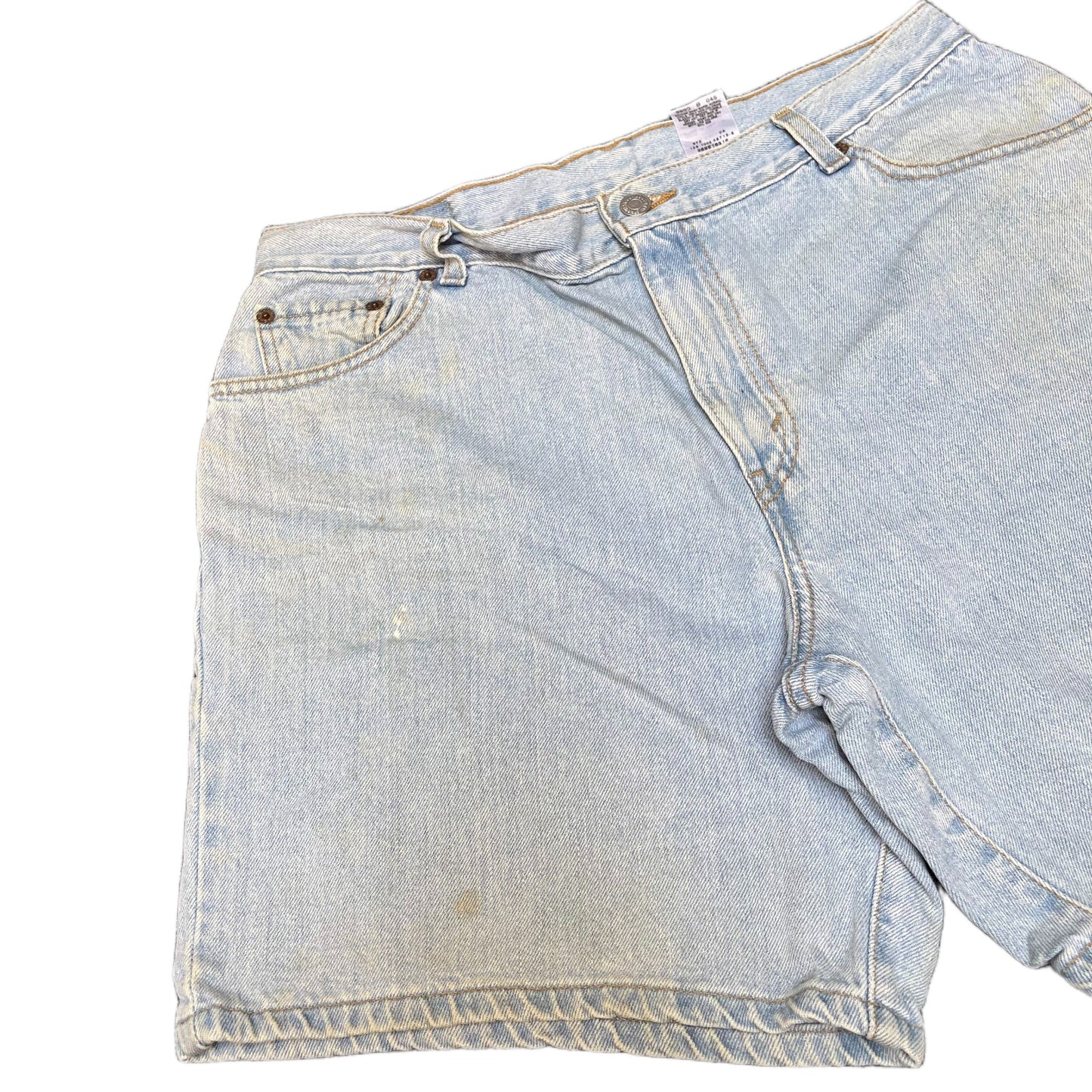 Levi's Shorts Fits as Womens Large 32" Waist Blue Denim Light Wash Relaxed Fit